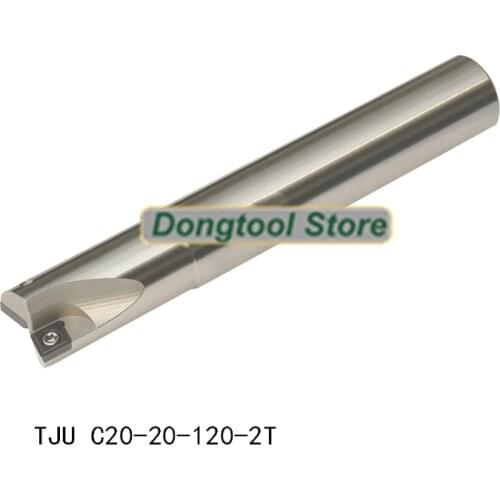 TJU C20 20 120 2T Indexable end mill Shoulder Cutter For Milling Machine 2Flute of cnc lathe turning tools without blade