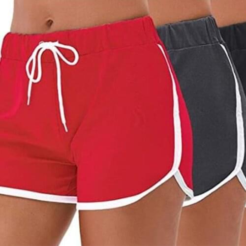 Casual Fitness Yoga Shorts Womens Loose Cotton Drawstring High Waist Summer Shorts XL