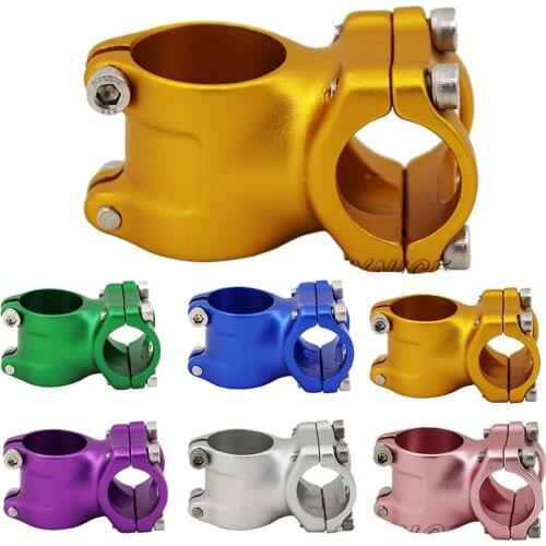 Bicycle Stem Aluminum Alloy Stem Modification Accessories 25.4mm Childrens Balance Handlebar Stem Bike Fork Stem