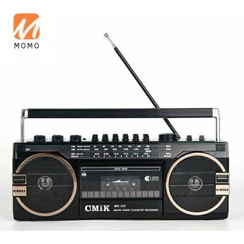 Old-Fashionable Tape Recorder Cassette Machine Recorder Learning Exam Card Nostalgic 80s Bluetooth