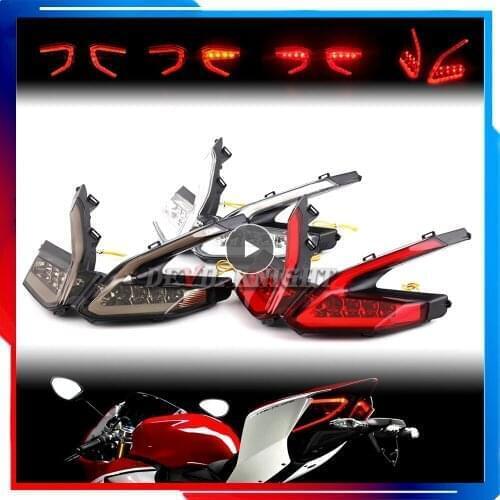 LED Taillight For DUCATI 899 959 1199/S/R 1299 Panigale 1199R Motorcycle Accessories Integrated Tail Brake Light Turn Signal