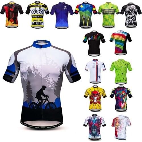 Weimostar Cycling Jersey Men 2021 Summer Bicycle Jersey Racing Sport MTB Bike Jersey Quick Dry Cycling Shirt Maillot ciclismo