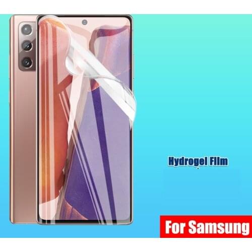 Full Cover Protective Hydrogel Film For Samsung Galaxy Note 20 Ultra 10 S20 Ultra S8 S9 S10 E Plus Screen Protector Not Glass
