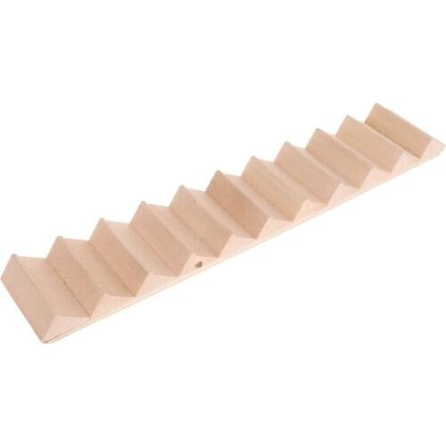1/12 Wooden Staircase Stair Stringer Step Model DIY Miniature Doll House Decor