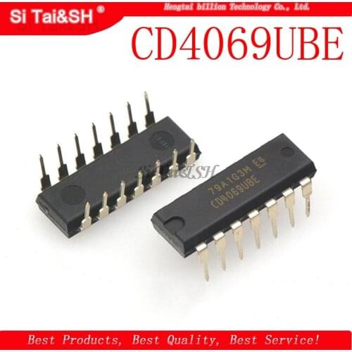 10PCS CD4069UBE CD4069U DIP14 DIP CD4069 new original