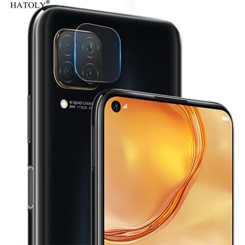 2PCS/lot Clear Lens Tempered Glass for Huawei P40 Lite Full Glued Back Camera Glass for Huawei P40 Lite Lens Protector Flat Film