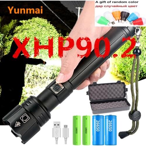 2020 XHP90.2 XHP70.2 LED Flashlight Torch most powerful ZOOM Flashlight 26650 USB Torch Lantern 18650 Hunting Lamp Hand Light
