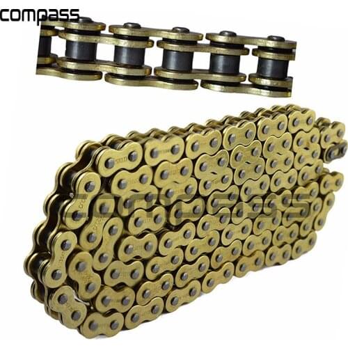 520 Motorcycle Drive Chain parts Pitch Heavy Duty Gold O-Ring For Honda CR125R CR250R CRF250R CRF450R