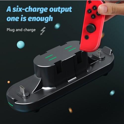 6 In 1 Universal Fast Charger for Switch Joy Con PS5 Gamepad USB Charger Dock Station Holder for Xbox Series Game Controller