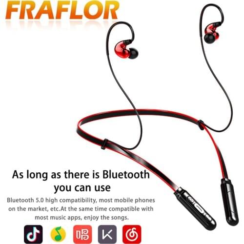Wireless Bluetooth 5.0 Earphones Quad Core Double Dynamics Bass HIFI Stereo Sport Earbuds Headset with Microphone Gaming Headset
