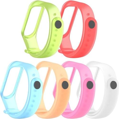 For Xiaomi Band 4 Millet Bracelet 4 Strap Luminous Millet Environmental Protection Silica Gel Monochrome Anti-Lost Wristband#2