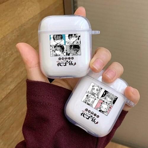 Toilet Bound Hanako Kun Earphone Case for Airpods 1 2 Soft TPU Wireless Bluetooth Cases Japan Cartoon Animation Headphone Cover