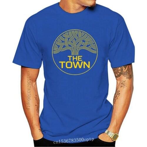 Black The Town Oak Tree - Oakland California Shirt (Yellow) 100% Cotton Gym Tee Shirt