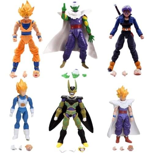 Dragon Ball Action Figure SHF Goku Vegeta Piccolo Daimao Trunks Movable Joints Anime Figurine Model Collective Toys