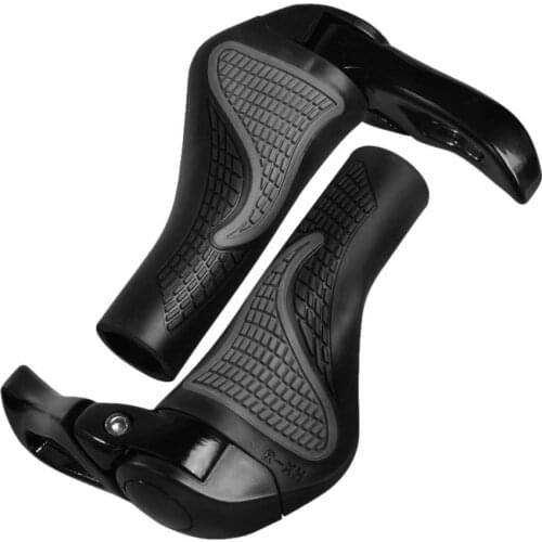 Mountain Bike Grips Bicycle Handlebar Grips Cycling Handle End Grip Bar Bicycle TPR Rubber Integrated MTB Cycling Hand Rest Grip