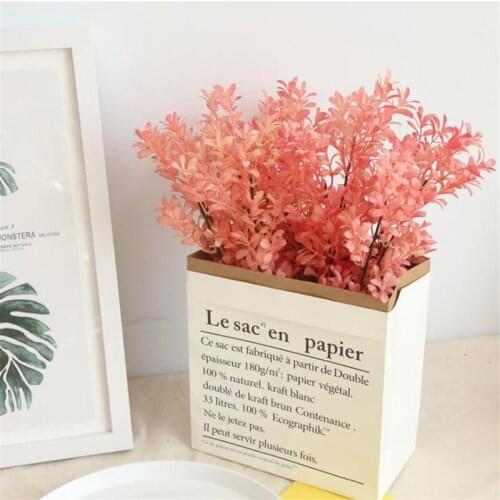 Artificial grass plastic plant 1PCS fake leave plant Home Decor fake plant for wedding party garden decor fake grass