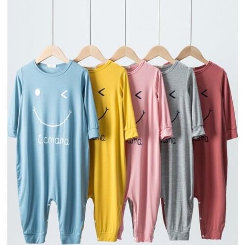 Summer New Chidlren Home Suit Baby Boys Rompers Fashion Cartoon Modal Thin Breathable And Cool Air Conditioning Clothing Unisex