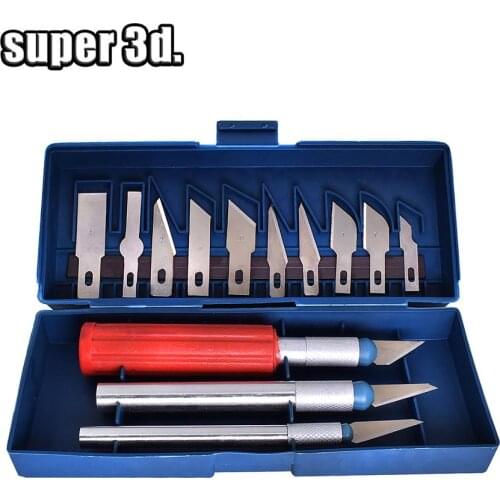 13pcs/ Set 3D Printer engraving Blades knife for model Cutter &Material Removal &Clean-up Tool parts