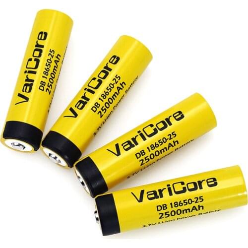 VariCore new HE2 18650 rechargeable lithium-ion battery 3.7V 2500mAh Battery can keep electronic 20A discharge +Pointed