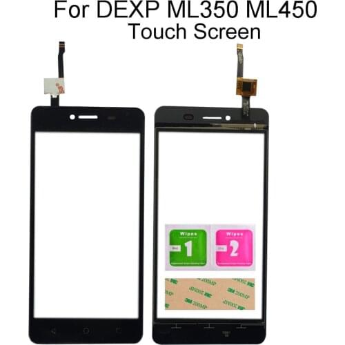 Mobile Front Outer Glass For Dexp Ixion ML350 Force Pro ML450 Touch Screen Glass Digitizer Panel Phone Sensor Tools Part 3M Glue