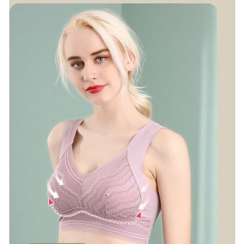Shinuoxuan Underwear women have gathered bra bra bra large size small ultra-thin transparent traceless movement sexy back
