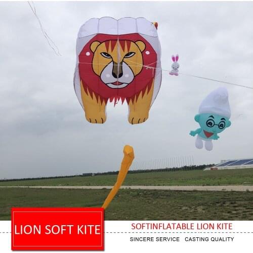 New arrival Lion Soft Kite for Audlts Kids High quality nylon children animal kites easy to fly