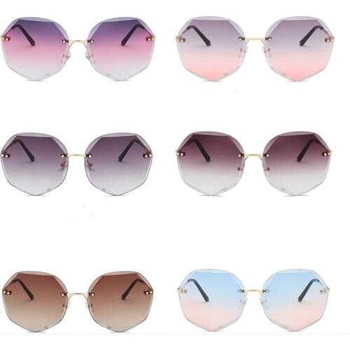 1pc Newest Cool Polygon Shaped Hexagon Fashion Womens Ocean Sheet UV Protection Eyewear Sun Glasses UV400 Oversized Glasses