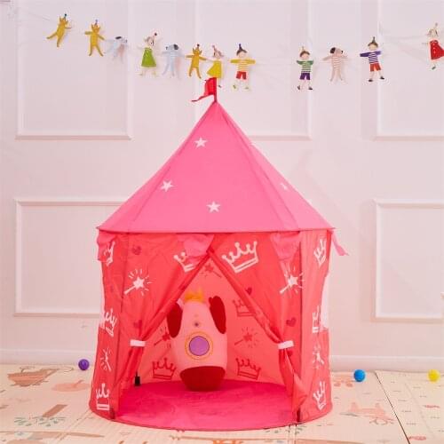 Portable Crown Childrens Play Tent Children Play House Castle Foldable Tent Gifts Tents Toy For Kids Boy Girl Room Decor
