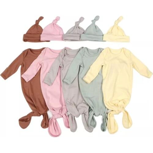 Newborn Photography Props 100% Cotton Infant Costume Outfit+Hat Photo Shooting Soft Cute Romper Baby Photography Prop