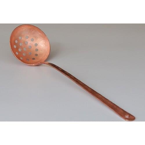 Pure manual copper shovel small soup rice spoon handemade tableware kitchen tool
