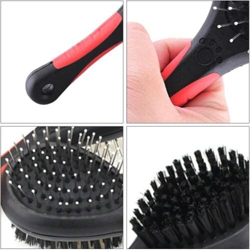 Pet grooming brush for short and long hair dogs, cats, puppies and kittens