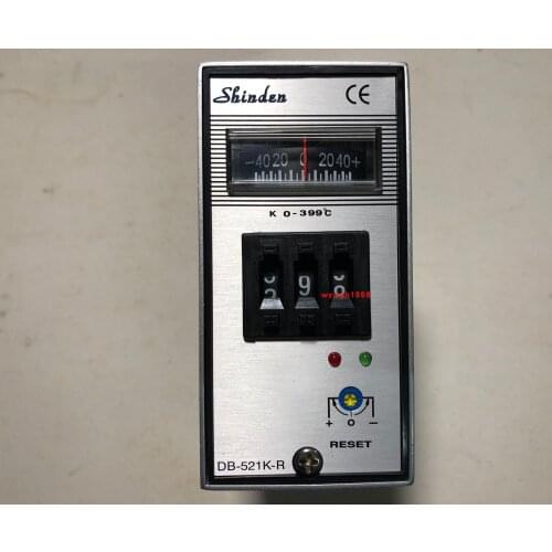 SHINDEN temperature controller DB-521K-R aluminum shell pointer temperature controller 0-399 degrees AC110-220V 50-60Hz