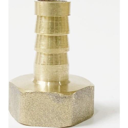 4/6/8/10/12/14/16/19/25/32mm Hose Barb x 1/8" 1/4" 3/8" 1/2" 3/4" 1" BSP Female Barbed Brass Pipe Fitting Coupler Connector