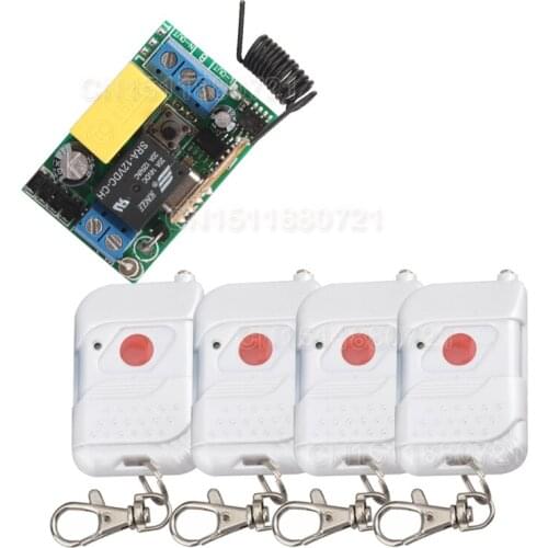 Smart house 220V 1CH RF wireless remote control light switch system With 4 transmitter z-wave