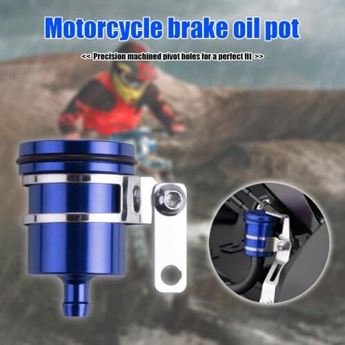 New Aluminum Alloy Universal Motorcycle Brake Cylinder Fluid Reservoir Motorbike Rear Front Clutch Tank Oil Fluid Cup Accessorie