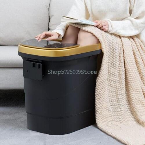 Left Point Foot Bath Electric Massage Heighten Knee Foot Bath Heating Constant Temperature Automatic Household Steam Foot Bath