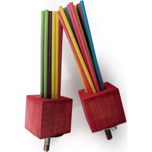 1pcs Pet Parrot Gnawing Toys Wood Grinding Station Toy Bird Supplies Parrot Accessories Stand