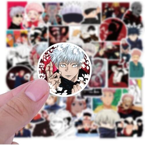 100pcs Japanese Anime Stickers Jujutsu Kaisen Gojo Satoru Itadori Yuji Stickers Comic Manga Sticker Sticky Note Stationery