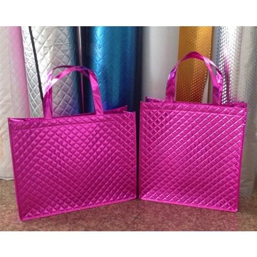 100PCS/LOT Thickening 3 Layer Laminating Non-woven Gift Bag High-grade Bag For Shopping Opening Promotion