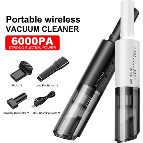 Car Mini 120W Suction Portable Vacuum Cleaner For Car Low Noise Handheld Car Vacuum For Car Home Computer Cleaning Dry Dual Use