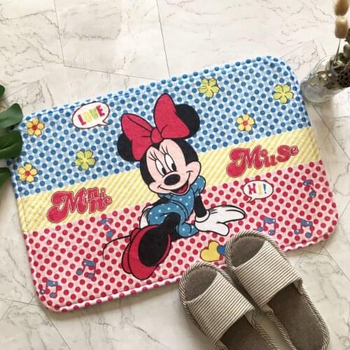 Disney Mickey Minnie Customized Anime Mat Decoration Home Carpets Cartoon Rug Bedroom Floor Mats Bath Plush Rugs Doormat NEW