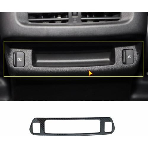 For Nissan Navara 2017 2018 2019 2020 Stainless Carbon Car rear Charging USB interface frame Cover Trim Car Styling accessories