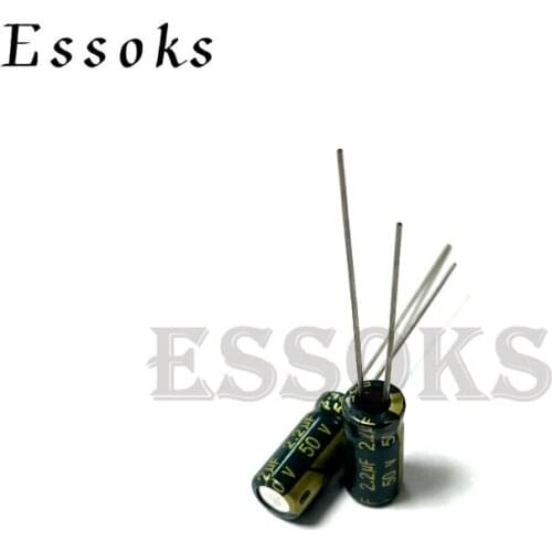 50pcs Electrolytic Capacitor 50V2.2UF 50V 2.2UF 5X11 mm High Frequency Low ESR Aluminum Capacitors