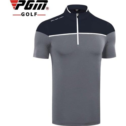 PGM YF247 High Quality Apparel Clothes Men Short Sleeve Tshirt Quick Dry Fabric Summer Clothing Golf Tennis Baseball Sports Wear
