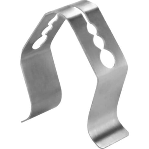 H7JB Stainless Steel BBQ Thermometer Probe Clip Holder Anti Rust Scald Preventing Smoke with 3holes
