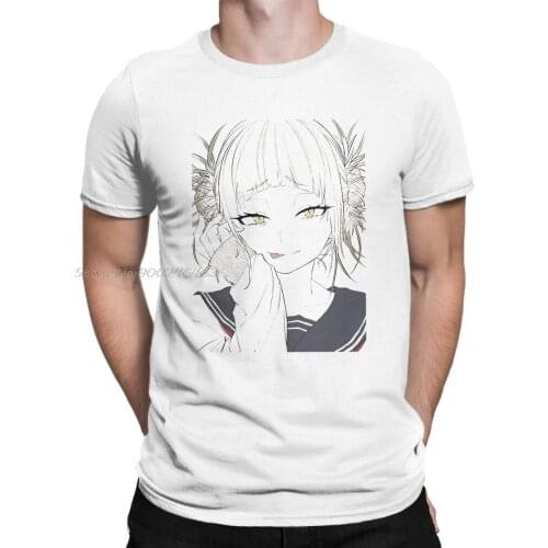 Himiko Toga T Shirt Mans Printing Clothes Hipster My hero academia T-Shirts Anime Manga Kawaii Cotton Tees
