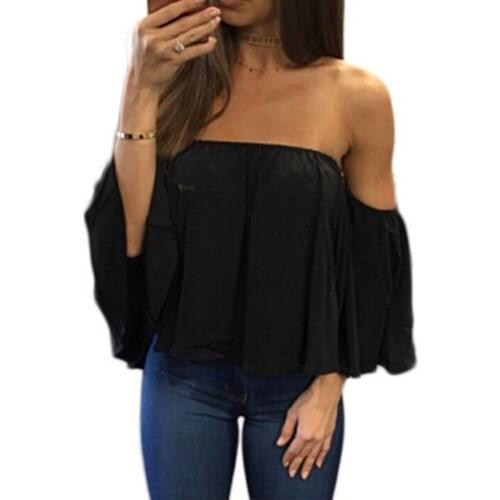 IOWBFNYS Off Shoulder Blouses