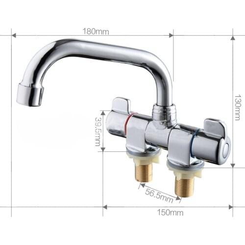 Caravan Boat Cold Heat Water Faucet Tap 360 Rotation Folding Mixer Tap Camper Accessories For RV Kitchen Marine Deck Hatch Bath