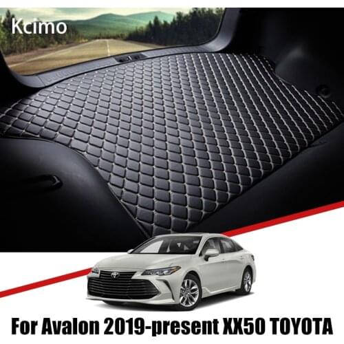 Leather Car Trunk Mat For Toyota Avalon 2018 2019 Trunk Boot Mat XX50 Cargo Tray Slip Rear Cover liner