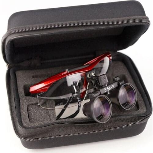 Medical Loupes 2.5/3.5X420mm Binocular Magnifier Magnifying Glasses+LED Headlight Surgical Headlamp Illuminator